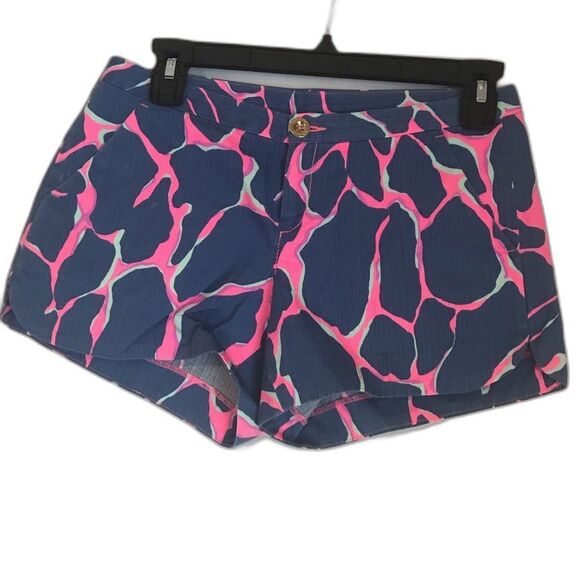 Lilly Pulitzer Adie Shorts Women's Size 00 Amethyst Flamingo Beach Bathers Color - Picture 2 of 7